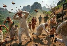 सात बहिणी डोंगरावर अचानक मधमाशांचा हल्ला ; पर्यटक सैरावैरा, पाच जखमी