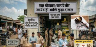 देसाईगंजमध्ये खत घोटाळा उघड ; नाकाडे कृषी केंद्र संचालकावर गुन्हा दाखल