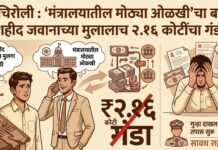 गडचिरोली : ‘मंत्रालयातील मोठ्या ओळखी’चा बनाव, शहीद जवानाच्या मुलालाच २.१६ कोटींचा गंडा