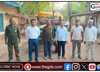 मध्यरात्री कुरखेडा वनपथकाची धाड ; अवैध रेती वाहतूक करणारा ट्रॅक्टर जप्त, गुन्हा दाखल