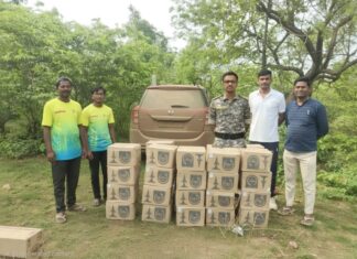 चामोर्शीत पोलिसांची धडक कारवाई : 8.24 लाखांचा अवैध मद्यसाठा व XUV जप्त