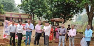 सुंदर माझी शाळा’ अभियानाला फळबागेची जोड; धानोरा तालुक्यात १० शाळांमध्ये वृक्षलागवडीचा शुभारंभ