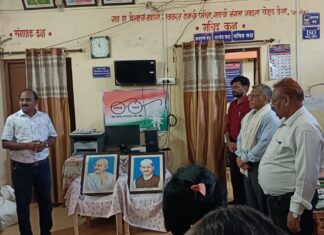 रांगी ग्रामपंचायतीत महात्मा गांधी-लाल बहादूर शास्त्री जयंतीनिमित्त स्वच्छता अभियान