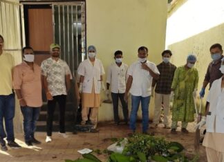 धानोरा ग्रामीण रुग्णालयात विशेष स्वच्छता मोहीम; अधिकारी-कर्मचाऱ्यांचे श्रमदान